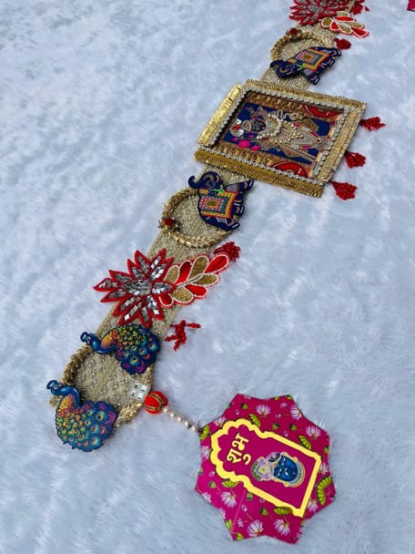 Handcrafted Shrinath Ji Heavy Designer Bandarwal (38-40 Inches) - Image 1