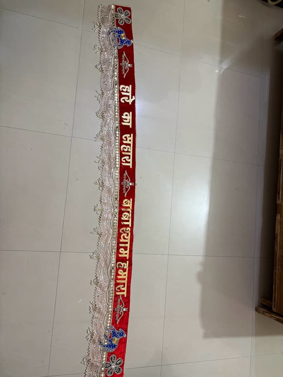Handcrafted 81-Inch Designer "Haare Ka Sahara" Shyam Baba Bandarwal / Toran